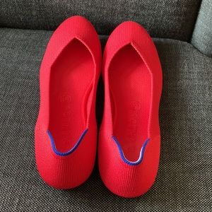 Rothy’s Flats in Bright Red